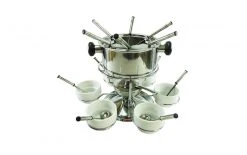Rotel Fleischfondue-Set F0501 21 Teile, Silber - Fondue Set