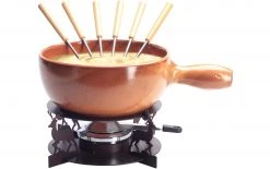 Nouvel Käsefondue-Set Noce 9 Teile, Braun - Fondue Set