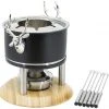 Kadastar Fleischfondue-Set Deer Deluxe 9 Teile, Schwarz - Fondue Set -Küchengrill Verkäufe 2024 1265638 1 7