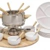 Kadastar Fleischfondue-Set Claudia 28 Teile, Braun/Edelstahl/Weiss - Fondue Set -Küchengrill Verkäufe 2024 1433226 1 7