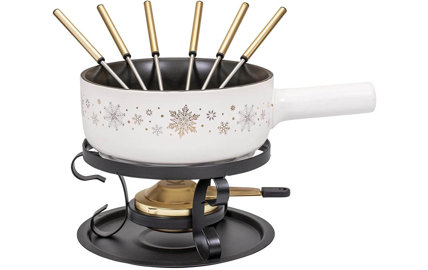 Kadastar Käsefondue-Set Sparkling Wint E22 9 Teile, Schwarz/Weiss - Fondue Set 3 Kadastar Käsefondue-Set Sparkling Wint E22 9 Teile, Schwarz/Weiss - Fondue Set