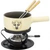 Kadastar Käsefondue-Set Deer E16 5 Teile, Beige/Schwarz - Fondue Set