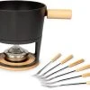 Stöckli Käsefondue-Set Titlis Big 9 Teile, Schwarz - Fondue Set -Küchengrill Verkäufe 2024 1474861 1 7