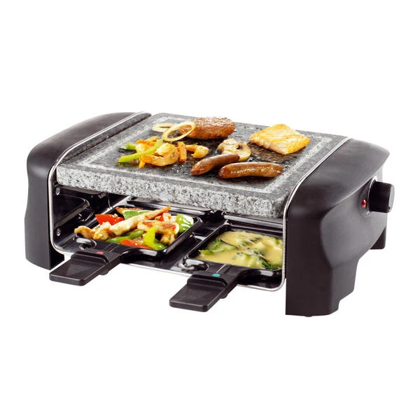 Koenig Raclette Gourmet Grill Und Stein, 4er - Raclette-Grills 3 Koenig Raclette Gourmet Grill Und Stein, 4er - Raclette-Grills