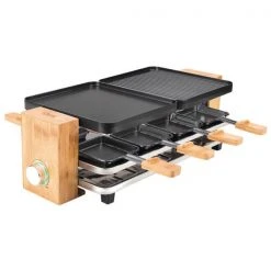 Koenig Raclette-Grill Bamboo, 8er - Raclette-Grills