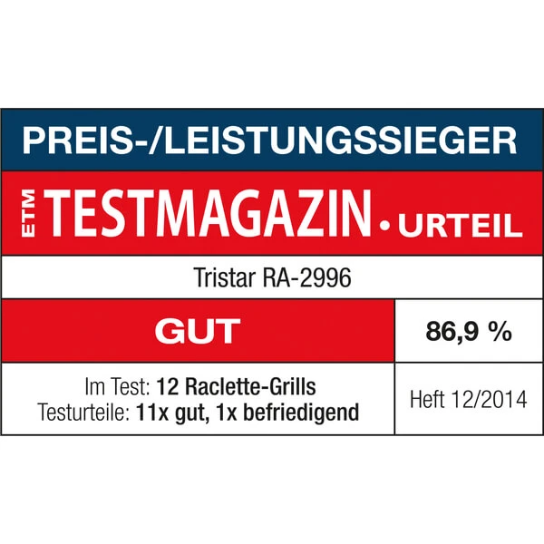 Tristar RA-2996 - Raclette-Grills 5 Tristar RA-2996 - Raclette-Grills – Bild 3