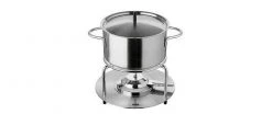 Stöckli Fleischfondue-Set Aragon Inox 3 Teile, Silber - Fondue Set