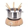 Nouvel Fleischfondue-Set Wood Inox 9 Teile, Braun/Silber - Fondue Set