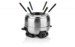 Princess Fondue-Set All-in-One 800 Watt 7 Teile, Schwarz/Silber - Fondue Set